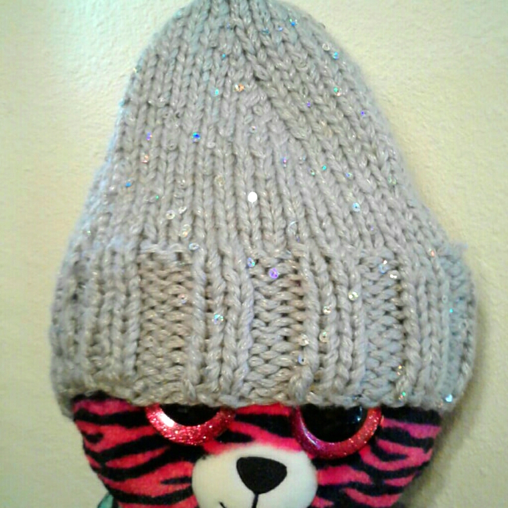 Sequin beanie